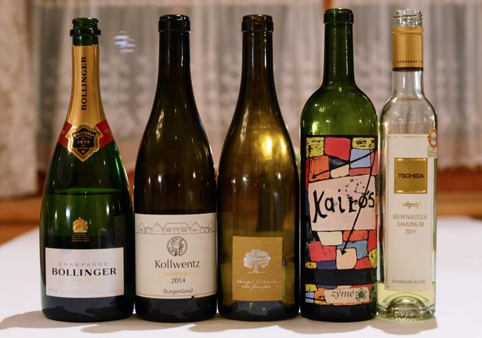 Die Weinbegleitung im Restaurant Homann in Samnaun in der Schweiz